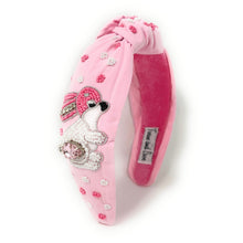 Load image into Gallery viewer, headbands for women, Easter knotted headband, headband style, top knot headband, Pink top knot headband, Easter headband, Easter hair band, bunny knot headband, top knotted headband, Bunny knotted headband, handmade headbands, top knotted headband, hand bead knotted headband, Easter bunny hair band for women, Hand bead St. Patrick’s headband, statement headbands, embellished headband, chic headband, Easter knot headband, Easter bunny headband, Easter hair accessories, Bunny knot headband