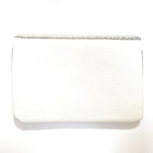 Load image into Gallery viewer, Bride clutch purse, gift for bride, seed beaded clutch purse, bridal purse clutch, white beaded wedding clutch, bride gifts, bridal gifts, engagement gifts, bridal shower gifts, bridesmaid gifts, bride to be gift, gift for her, bride gift, wedding gift, bridal gift, bridal purse clutch, wedding bag, wedding purse for bride, bride bag, wedding bridal clutch, wedding white bag, gifts for the bride, best engagement gift, best bridesmaid gift, wife gift, newly wife gift, newlyweds gifts, future wife gift