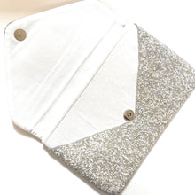 Load image into Gallery viewer, Bride clutch purse, gift for bride, seed beaded clutch purse, bridal purse clutch, white beaded wedding clutch, bride gifts, bridal gifts, engagement gifts, bridal shower gifts, bridesmaid gifts, bride to be gift, gift for her, bride gift, wedding gift, bridal gift, bridal purse clutch, wedding bag, wedding purse for bride, bride bag, wedding bridal clutch, wedding white bag, gifts for the bride, best engagement gift, best bridesmaid gift, wife gift, newly wife gift, newlyweds gifts, future wife gift