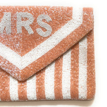 Load image into Gallery viewer, Bride clutch purse, gift for bride, seed beaded clutch purse, bridal purse clutch, white beaded wedding clutch, bride gifts, bridal gifts, engagement gifts, bridal shower gifts, bridesmaid gifts, bride to be gift, gift for her, bride gift, wedding gift, bridal gift, bridal purse clutch, wedding bag, wedding purse for bride, bride bag, wedding bridal clutch, wedding white bag, gifts for the bride, best engagement gift, best bridesmaid gift, blush beaded clutch purse