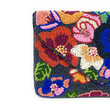 Load image into Gallery viewer, Floral beaded clutch purse, birthday gift for her, summer clutch, seed bead purse, spring beaded bag, tropical handbag, beaded bag, floral seed bead clutch, summer bag, birthday gift for her, clutch bag, seed bead purse, engagement gift, bridal gift to bride, bridal gift, floral purse, gifts to bride, gifts for bride, wedding gift, bride gifts, Summer beaded clutch purse, birthday gift for her, summer clutch, seed bead purse, beaded bag, summer bag, boho purse, blue beaded clutch purse, unique bags