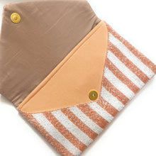 Load image into Gallery viewer, Bride clutch purse, gift for bride, seed beaded clutch purse, bridal purse clutch, white beaded wedding clutch, bride gifts, bridal gifts, engagement gifts, bridal shower gifts, bridesmaid gifts, bride to be gift, gift for her, bride gift, wedding gift, bridal gift, bridal purse clutch, wedding bag, wedding purse for bride, bride bag, wedding bridal clutch, wedding white bag, gifts for the bride, best engagement gift, best bridesmaid gift, rose gold beaded clutch purse