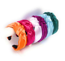 Load image into Gallery viewer, Satin Solid Knotted Headband (more colors)