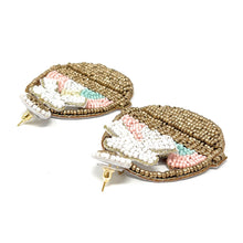 Load image into Gallery viewer, Easter Egg Beaded Earrings, Easter Egg Earrings, pastel Easter Egg Earrings, Egg Beaded Earrings, Seed Bead, Easter eggs earrings, Multicolor Egg earrings, Cute Easter Egg beaded earrings, bunny beaded earrings, Easter rabbit beaded earrings, rabbit beaded earrings, Easter rabbit bead earrings, Rabbit bead earrings, Easter day gifts, Easter accessories, Easter jewelry accessories, Easter accessories, Easter Rabbit earrings, Easter gifts, best Selling items, Pearl Easter earrings
