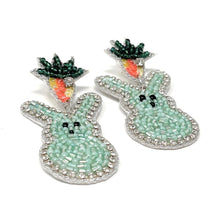 Load image into Gallery viewer, Easter Egg Beaded Earrings, Easter Egg Earrings, pastel Easter Egg Earrings, Egg Beaded Earrings, Seed Bead, Easter eggs earrings, Multicolor Egg earrings, Easter Peep beaded earrings, bunny beaded earrings, Easter rabbit beaded earrings, rabbit beaded earrings, Easter rabbit bead earrings, peeps bead earrings, Easter day gifts, Easter accessories, Easter jewelry accessories, Easter accessories, Easter Rabbit earrings, Easter gifts, best Selling items, Pearl Easter earrings