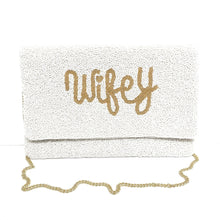 Load image into Gallery viewer, Bride clutch purse, gift for bride, seed beaded clutch purse, bridal purse clutch, white beaded wedding clutch, bride gifts, bridal gifts, engagement gifts, bridal shower gifts, bridesmaid gifts, bride to be gift, gift for her, bride gift, wedding gift, bridal gift, bridal purse clutch, wedding bag, wedding purse for bride, bride bag, wedding bridal clutch, wedding white bag, gifts for the bride, best engagement gift, best bridesmaid gift, wife gift, newly wife gift, newlyweds gifts, future wife gift