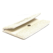 Load image into Gallery viewer, Bride clutch purse, gift for bride, seed beaded clutch purse, bridal purse clutch, white beaded wedding clutch, bride gifts, bridal gifts, engagement gifts, bridal shower gifts, bridesmaid gifts, bride to be gift, gift for her, bride gift, wedding gift, bridal gift, bridal purse clutch, wedding bag, wedding purse for bride, bride bag, wedding bridal clutch, wedding white bag, gifts for the bride, best engagement gift, best bridesmaid gift