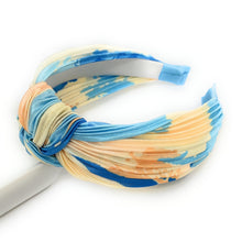 Load image into Gallery viewer, Spring Knot headband, Knot Headbands for women, Top Knot headband, Multicolor Headband, Easter Headband, Hair Accessories, Knotted Headband, headbands for women, hair accessories, top knot headband, knotted headband, chic headband, best selling items, spring headband, tie dye headband, easter headband, multicolor knot headband, preppy headband, best friend gift, easter gifts for her, easter hair accessories