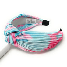 Load image into Gallery viewer, Spring Knot headband, Knot Headbands for women, Top Knot headband, Multicolor Headband, Easter Headband, Hair Accessories, Knotted Headband, headbands for women, hair accessories, top knot headband, knotted headband, chic headband, best selling items, spring headband, tie dye headband, easter headband, multicolor knot headband, preppy headband, best friend gift, easter gifts for her, easter hair accessories