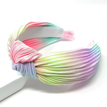 Load image into Gallery viewer, Spring Knot headband, Knot Headbands for women, Top Knot headband, Multicolor Headband, Easter Headband, Hair Accessories, Knotted Headband, headbands for women, hair accessories, top knot headband, knotted headband, chic headband, best selling items, spring headband, tie dye headband, easter headband, multicolor knot headband, preppy headband, best friend gift, easter gifts for her, easter hair accessories