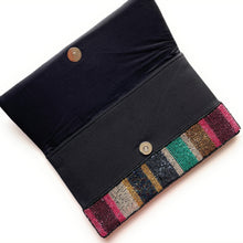 Load image into Gallery viewer, beaded clutch purse, beaded bag, birthday gift for her, summer clutch, seed bead purse, beaded bag, seed bead clutch, summer bag, clutch bag, engagement gift, bridal gift to bride, bridal gift, Fuchsia purse, gifts to bride, wedding gift, bride gifts, cross body purse, bride to be gift, engagement gift, bachelorette gifts, best friend gift, best selling item, party bag, summer purse, boho clutch, best friend gift, bridesmaid gift, Striped beaded bag, multicolor beaded purse, striped beaded clutch purse