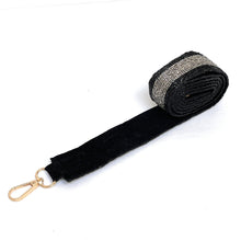 Load image into Gallery viewer, Beaded Purse Strap, Guitar Strap, Crossbody Purse Straps, Crossbody Strap, Fun Guitar Straps, Purse Straps, Beaded Straps, Leopard Strap, beaded purse strap, beaded strap, guitar strap, beaded guitar strap, bag strap, straps for handbag, straps for guitar, guitar fan gifts, birthday gift for her, best selling items, best friend gift, crossbody strap, crossbody purse, camera strap, beaded strap, purse beaded strap, Best seller, Shoulder Bag Strap, fun guitar straps, black silver strap