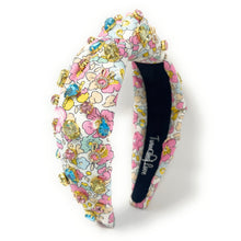 Load image into Gallery viewer, headbands for women, Easter knotted headband, headband style, top knot headband, Easter egg top knot headband, Easter headband, Easter hair band, bunny knot headband, top knotted headband, Bunny knotted headband, handmade headbands, top knotted headband, hand bead knotted headband, Easter bunny hair band for women, liberty knot headband, statement headbands, embellished headband, chic headband, Easter knot headband, Easter bunny headband, Easter hair accessories, Easter knot headband, liberty Knot headband