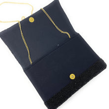 Load image into Gallery viewer, HOWDY Beaded Clutch Purse, black Beaded Clutch Bag, Beaded Clutch Purse, Country Girl Gifts, Party Clutch Purse, Birthday Gift, Bridal Gift, Party Bag, gold Beaded clutch purse, Howdy seed bead clutch, yeehaw accessories, engagement gift, gifts for bachelorette, crossbody purse, best friend gifts, yeehaw clutch, yeehaw beaded purse, cowgirl purse, western purse, country music lover gifts, lets go girls, bachelorette gifts, yeehaw beaded clutch, black seed clutch, evening bags, evening clutches