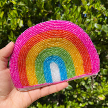 Load image into Gallery viewer, Coin Purse Pouch, Beaded Coin Purse, Cute Coin Purse, Beaded Purse, Summer Coin Purse, Best Friend Gift, Pouches, Boho bags, Wallets for her, beaded coin purse, boho purse, gifs for her, birthday gifts, cute pouches, pouches for women, boho pouch, boho accessories, best friend gifts, coin purse, coin pouch, cash money coin pouch, money coin pouch, friend gift, girlfriend gift, miscellaneous gifts, birthday gift, save money gift , rainbow lover gifts, rainbow purse, best seller, best selling items