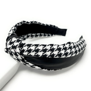 knotted headbands, headbands for women, top knot headband, pearl headband, best selling items, oversized headband, pearl knot headband, headbands for her, hair accessories, best seller, hairbands for women, houndstooth accessories, best friend gift, houndstooth headband, houndstooth print, black white headband, white black headband, black white hair accessories, black white accessories, black white headband, pearly headband, winter headband, fall headbands, black white headbands, houndstooth print headbands