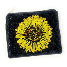 Load image into Gallery viewer, Coin Purse Pouch, Sunflower Beaded Coin Purse,  Sunflower bead Coin Purse, Beaded Purse, Sunflower Coin Purse, Best Friend Gift, Sunflower bags, Wallets for her, beaded coin purse, boho gifts, boho pouch, boho accessories, best friend gifts, coin purse, sunflower coin pouch, money coin pouch, Sunflower gifts, best selling items, bachelorette gifts, birthday gifts, preppy beaded wallet, party favors, sunflower beaded coin purse, evil eye beaded coin pouch, floral wallets for girls, sunflower accessories