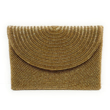 Load image into Gallery viewer, beaded clutch purse, beaded bag, birthday gift for her, evening clutches, seed bead purse, beaded bag, seed bead clutch, engagement gift, bridal gift to bride, bridal gift, gifts to bride, wedding gift, bride gifts, crossbody purse, bride to be gift, engagement gift, bachelorette gifts, best friend gift, best selling items, bride to be gift, bridal gifts for bride, party bag, boho clutch, best friend gift, bridesmaid gift, bachelorette gift, gold beaded clutch purse, gold beaded clutch