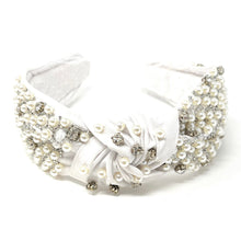 Load image into Gallery viewer, Bridal headband, Pearl wedding headband, Pearl Headpiece for bride, pearl headband for women, summer wedding hair accessories, bride gift, wedding headband, headpiece for bride, headband for bride, bridal gift, trendy headband, wedding hair piece, headbands for women, head band for bride, hair accessories, bridal headbands, bride silver headband, bridal accessories, bridal gift for bride, bridal wedding gift, rose gold hairband, bride headband, bride embellished headband, jeweled bridal headband