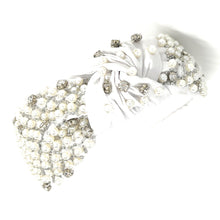 Load image into Gallery viewer, Bridal headband, Pearl wedding headband, Pearl Headpiece for bride, pearl headband for women, summer wedding hair accessories, bride gift, wedding headband, headpiece for bride, headband for bride, bridal gift, trendy headband, wedding hair piece, headbands for women, head band for bride, hair accessories, bridal headbands, bride silver headband, bridal accessories, bridal gift for bride, bridal wedding gift, rose gold hairband, bride headband, bride embellished headband, jeweled bridal headband