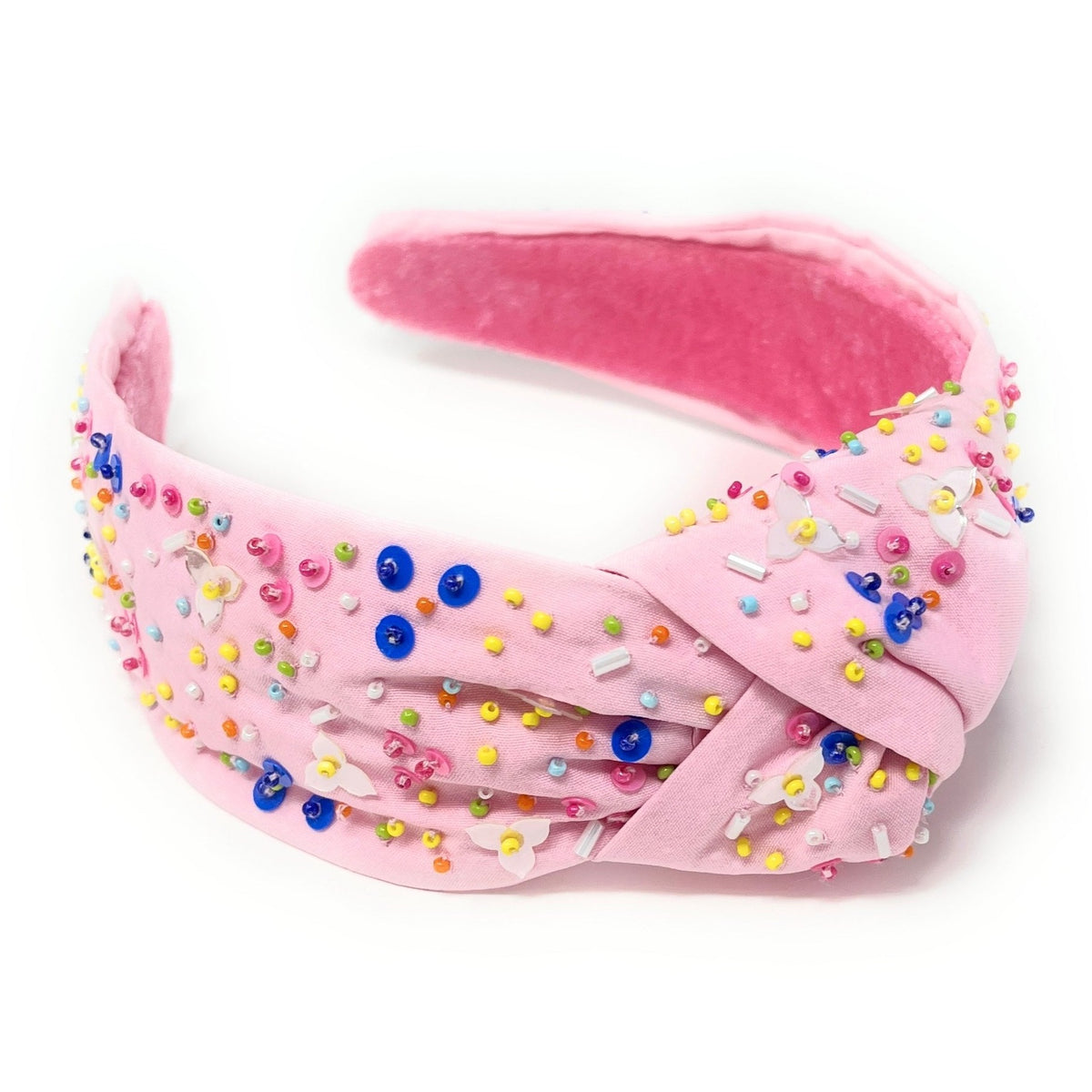 Sprinkles Knotted Headband, Embellished Headband, Birthday Headband