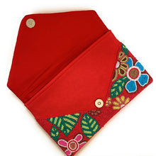 Load image into Gallery viewer, pink flowers beaded clutch purse, birthday gift for her, summer clutch, seed bead purse, beaded bag, tropical handbang, beaded bag, seed bead clutch, summer bag, birthday gift for her, clutch bag, seed bead purse, engagement gift, bridal gift to bride, bridal gift, palm leaves purse, gifts to bride, gifts for bride, wedding gift, bride gifts,beaded clutch purse, birthday gift for her, summer clutch, seed bead purse, beaded bag, summer bag, boho purse, red beaded clutch purse