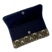 Load image into Gallery viewer, beaded clutch purse, black beaded bag, birthday gift, evening clutches, seed bead purse, party beaded bag, seed bead clutch, engagement gift, bridal gift to bride, bridal gift, gifts to bride, wedding gift, bride gifts, crossbody purse, bride to be gift, engagement gift, bachelorette gifts, best friend gift, best selling items, bride to be gift, bridal gifts for bride, party bag, wedding clutch, best friend gift, bridesmaid gift, bachelorette gift, black gold clutch purse, Black beaded clutch