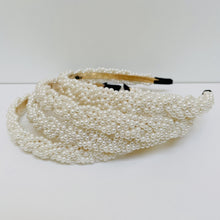Load image into Gallery viewer, Bridal headband, Pearl wedding headband, Pearl Headpiece for bride, pearl headband for women, summer wedding hair accessories, bride gift, wedding headband, headpiece for bride, headband for bride, bridal gift, trendy headband, wedding hair piece, headbands for women, head band for bride, hair accessories, head band, hair bands for women, bridal white headband, bride white headband, white pearl headband