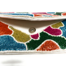Load image into Gallery viewer, beaded clutch purse, beaded bag, birthday gift for her, summer clutch, seed bead purse, beaded bag, seed bead clutch, summer bag, clutch bag, engagement gift, bridal gift to bride, bridal gift, palm leaves purse, gifts to bride, gifts for bride, wedding gift, bride gifts, crossbody purse, bride to be gift, engagement gift, bachelorette gifts, best friend gift, best selling item, party bag, summer purse, cockatiels clutch, bridesmaid gift, party bag, abstract bags