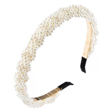 Load image into Gallery viewer, Bridal headband, Pearl wedding headband, Pearl Headpiece for bride, pearl headband for women, summer wedding hair accessories, bride gift, wedding headband, headpiece for bride, headband for bride, bridal gift, trendy headband, wedding hair piece, headbands for women, head band for bride, hair accessories, head band, hair bands for women, bridal white headband, bride white headband, white pearl headband
