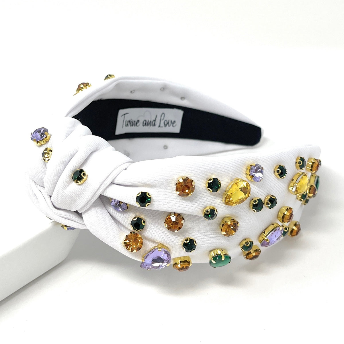 mardi gras jeweled headband