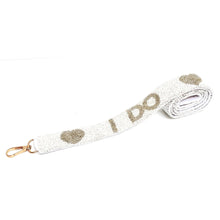 Load image into Gallery viewer, Beaded Purse Strap, Bride Purse Strap, beaded purse strap, beaded strap, Crossbody Purse Strap, Beaded Bag Strap, Bride Bridal Shower Gift , Beaded Straps, Shoulder Bag Strap, bag strap, birthday gift for her, best friend gift, camera strap, purse strap, handbag strap, bridal shower gift, engagement gift, bride purse strap, bride to be gift, gifts for bride, bachelorette gift, bachelorette gift ideas, bridal shower gift ideas