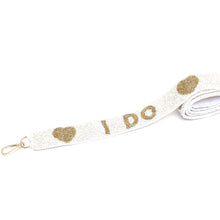 Load image into Gallery viewer, Beaded Purse Strap, Bride Purse Strap, beaded purse strap, beaded strap, Crossbody Purse Strap, Beaded Bag Strap, Bride Bridal Shower Gift , Beaded Straps, Shoulder Bag Strap, bag strap, birthday gift for her, best friend gift, camera strap, purse strap, handbag strap, bridal shower gift, engagement gift, bride purse strap, bride to be gift, gifts for bride, bachelorette gift, bachelorette gift ideas, bridal shower gift ideas