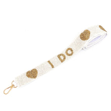 Load image into Gallery viewer, Beaded Purse Strap, Bride Purse Strap, beaded purse strap, beaded strap, Crossbody Purse Strap, Beaded Bag Strap, Bride Bridal Shower Gift , Beaded Straps, Shoulder Bag Strap, bag strap, birthday gift for her, best friend gift, camera strap, purse strap, handbag strap, bridal shower gift, engagement gift, bride purse strap, bride to be gift, gifts for bride, bachelorette gift, bachelorette gift ideas, bridal shower gift ideas