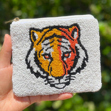 Load image into Gallery viewer, Beaded coin purse, beaded coin pouch, GameDay Purse, Beaded pouch, Coin purse, coin pouch, College GameDay pouch, Hotty Toddy, War Eagle, Geaux tigers team, college coin purse, college coin pouch, beaded purse, best friend gift, college coin bag, college gameday gift, geaux tigers coin pouch, war eagle pouch, hotty toddy coin purse, hotty toddy coin pouch, hotty toddy gifts, hotty toddy fan, college gifts, college football coin purse, LSU college, Geaux tigahs, college football coin pouch