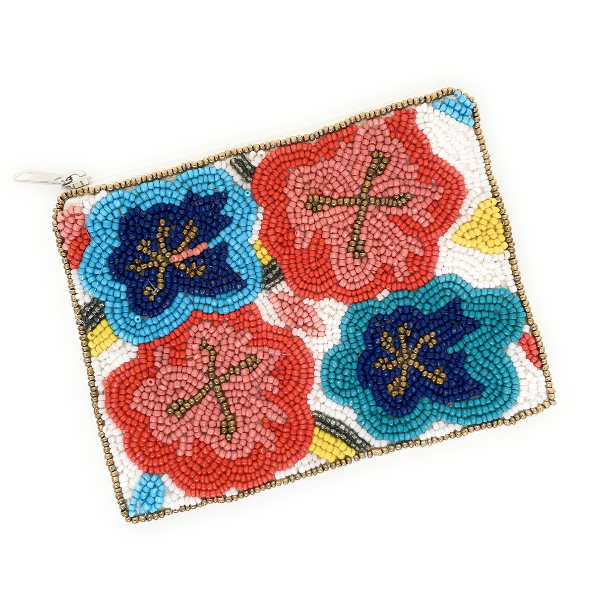 EMBROIDERED ORB FRAME COIN PURSE