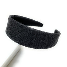 Load image into Gallery viewer, headband for women, fashion headbands, womens headband, headbands for women, stylish headbands, headband style, top knot headband, woven top knot headband, head band, hair band, trendy headbands, top knotted headband, spring headband, summer headbands, handmade headbands, head band, hair band for women, trendy headband, fashion headbands, headband style, hair accessories, head band for women, grass braided headband, hair band, hair hoop for women, colorful headband, raffia headband, beige braided headband