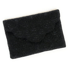 Load image into Gallery viewer, beaded clutch purse, beaded bag, birthday gift for her, evening clutches, seed bead purse, beaded bag, seed bead clutch, engagement gift, bridal gift to bride, bridal gift, gifts to bride, wedding gift, bride gifts, crossbody purse, bride to be gift, engagement gift, bachelorette gifts, best friend gift, best selling items, bride to be gift, bridal gifts for bride, party bag, boho clutch, best friend gift, bridesmaid gift, bachelorette gift, black beaded clutch purse, black beaded clutch