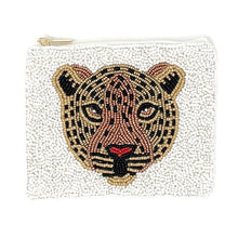 Load image into Gallery viewer, Coin Purse Pouch, Beaded Coin Purse, bead Coin Purse, Beaded Purse, jaguar Coin Purse, Best Friend Gift, Boho bags, Wallets for her, beaded coin purse, cute pouch, boho pouch, boho accessories, best friend gifts, coin purse, turtle coin pouch, money coin pouch, miscellaneous gifts, best seller, best selling items, bachelorette gifts, birthday gifts, preppy beaded wallet, party favors, jaguar beaded coin purse, jaguar beaded coin pouch, wallets for girls, sea turtle lovers gifts, South Alabama coin pouch