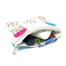 Load image into Gallery viewer, Coin Purse Pouch, octopus Beaded Coin Purse, octopus bead Coin Purse, cute Beaded Purses for kids, Octopus lovers Coin Purse, Best Friend Gift, Seal beaded coin purse, Cute Wallets for her, beaded coin purse, girl birthday gifts, boho pouch, boho accessories, best friend gifts, coin purse, Sea creatures coin pouch, money coin pouch, heart gifts, best selling items, bachelorette gifts, birthday gifts, preppy beaded wallet, party favors, mermaid party favors, octopus accessories.