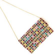 Load image into Gallery viewer, Multi color beaded clutch purse, birthday gift for her, summer clutch, seed bead purse, beaded bag, palm leaf handbang, beaded bag, seed bead clutch, summer bag, birthday gift for her, clutch bag, seed bead purse, engagement gift, bridal gift to bride, bridal gift, palm leaves purse, gifts to bride, gifts for bride, wedding gift, bride gifts, beaded clutch purse, birthday gift for her, summer clutch, seed bead purse, beaded bag, summer bag, boho purse, Abstract purse, multicolor purse
