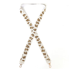 Load image into Gallery viewer, Beaded Purse Strap, Guitar Strap, Crossbody Purse Straps, Crossbody Strap, Fun Guitar Straps, Purse Straps, Beaded Straps, Leopard Strap, beaded purse strap, beaded strap, guitar strap, beaded guitar strap, bag strap, straps for handbag, straps for guitar, guitar fan gifts, birthday gift for her, best selling items, best friend gift, crossbody strap, crossbody purse, camera strap, beaded strap, purse beaded strap, leopard strap, leopard guitar strap