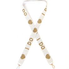 Load image into Gallery viewer, Beaded Purse Strap, Bride Purse Strap, beaded purse strap, beaded strap, Crossbody Purse Strap, Beaded Bag Strap, Bride Bridal Shower Gift , Beaded Straps, Shoulder Bag Strap, bag strap, birthday gift for her, best friend gift, camera strap, purse strap, handbag strap, bridal shower gift, engagement gift, bride purse strap, bride to be gift, gifts for bride, bachelorette gift, bachelorette gift ideas, bridal shower gift ideas