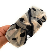 Load image into Gallery viewer, headband for women, fashion headbands, womens headband, headbands for women, stylish headbands, headband style, top knot headband, woven top knot headband, head band, hair band, trendy headbands, top knotted headband, summer headbands, handmade headbands, top knotted headband, knotted headband, head band, hair band for women, trendy headband, fashion headbands, twist headband, headband style, hair accessories, twist knotted headband, polka dot knot headband, chic headband, Polka Dot twisted headband