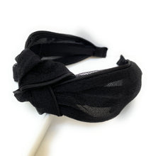 Load image into Gallery viewer, headband for women, fashion headbands, womens headband, headbands for women, stylish headbands, headband style, top knot headband, woven top knot headband, head band, hair band, trendy headbands, top knotted headband, summer headbands, handmade headbands, top knotted headband, knotted headband, head band, hair band for women, trendy headband, fashion headbands, twist headband, headband style, hair accessories, twist knotted headband, polka dot knot headband, chic headband, Polka Dot twisted headband