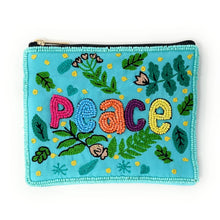 Load image into Gallery viewer, Peace Coin Purse Pouch, PEACE Beaded Coin Purse, Peace bead Coin Purse, cute Beaded Purses for kids, Octopus lovers Coin Purse, Best Friend Gift, peace beaded coin purse, Cute Wallets for her, beaded coin purse, girl birthday gifts, boho pouch, boho accessories, best friend gifts, coin purse, Sea creatures coin pouch, money coin pouch, heart gifts, best selling items, bachelorette gifts, birthday gifts, preppy beaded wallet, party favors, Fun party favors, Bohemian accessories.