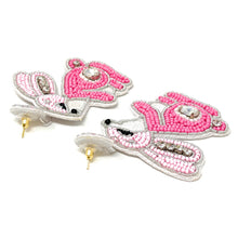 Load image into Gallery viewer, Easter Bunny Beaded Earrings, Easter Bunny Earrings, Bunny Earrings, bunny Beaded Earrings, Seed Bead, Pink Easter Bunny earrings, Pink earrings, Cute bunny beaded earrings, bunny beaded earrings, Easter rabbit beaded earrings, rabbit beaded earrings, Easter rabbit bead earrings, Rabbit bead earrings, Easter day gifts, Easter accessories, Easter jewelry accessories, Easter accessories, Easter Rabbit earrings, Easter gifts, best Selling items