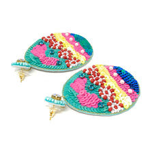 Load image into Gallery viewer, Easter Egg Beaded Earrings, Easter Egg Earrings, pastel Easter Egg Earrings, Egg Beaded Earrings, Seed Bead, Easter eggs earrings, Multicolor Egg earrings, Cute Easter Egg beaded earrings, bunny beaded earrings, Easter rabbit beaded earrings, rabbit beaded earrings, Easter rabbit bead earrings, Rabbit bead earrings, Easter day gifts, Easter accessories, Easter jewelry accessories, Easter accessories, Easter Rabbit earrings, Easter gifts, best Selling items, Pearl Easter earrings