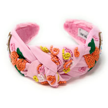 Load image into Gallery viewer, headbands for women, Easter knotted headband, headband style, top knot headband, Pink top knot headband, Easter headband, Easter hair band, bunny knot headband, top knotted headband, Bunny knotted headband, handmade headbands, top knotted headband, hand bead knotted headband, Easter bunny hair band for women, Hand bead St. Patrick’s headband, statement headbands, embellished headband, chic headband, Easter knot headband, Easter bunny headband, Easter hair accessories, Bunny knot headband