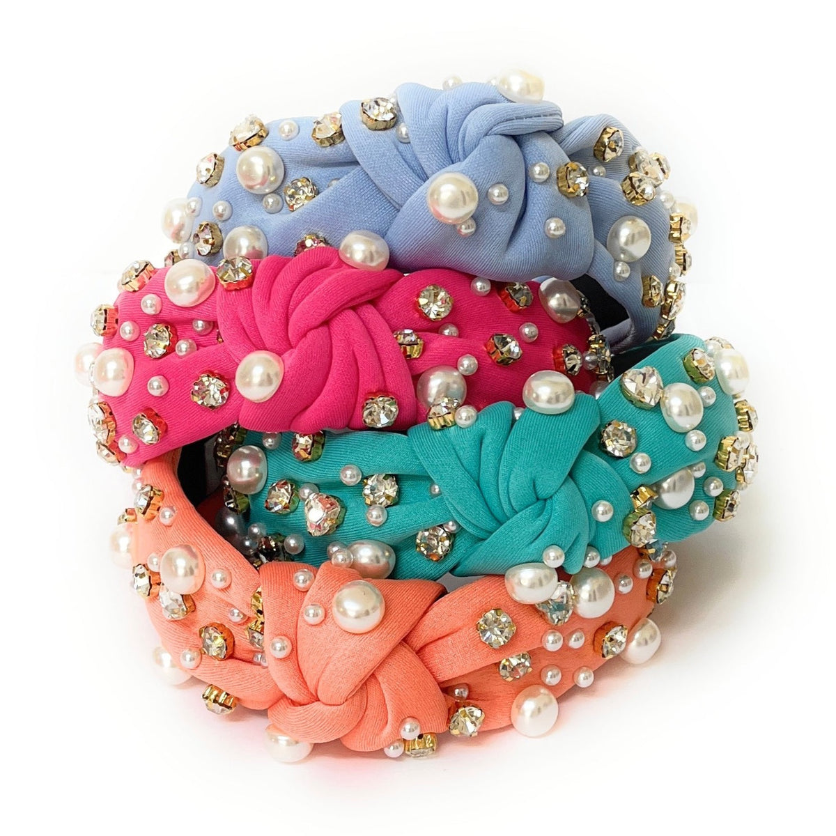 Jeweled Knot Headband, Embellished Headband, Statement Headband